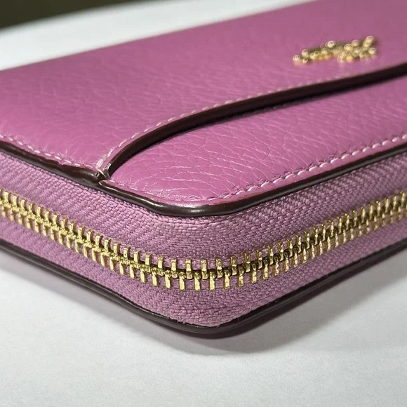 *HTF COLOR* COACH Accordion Zip Wallet With Wristlet Strap - Picture 9 of 16